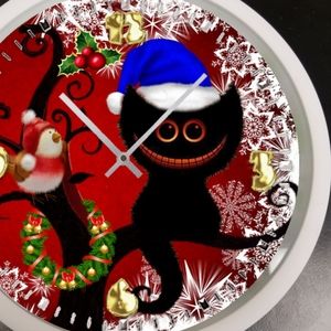 Christmas midnight kitten